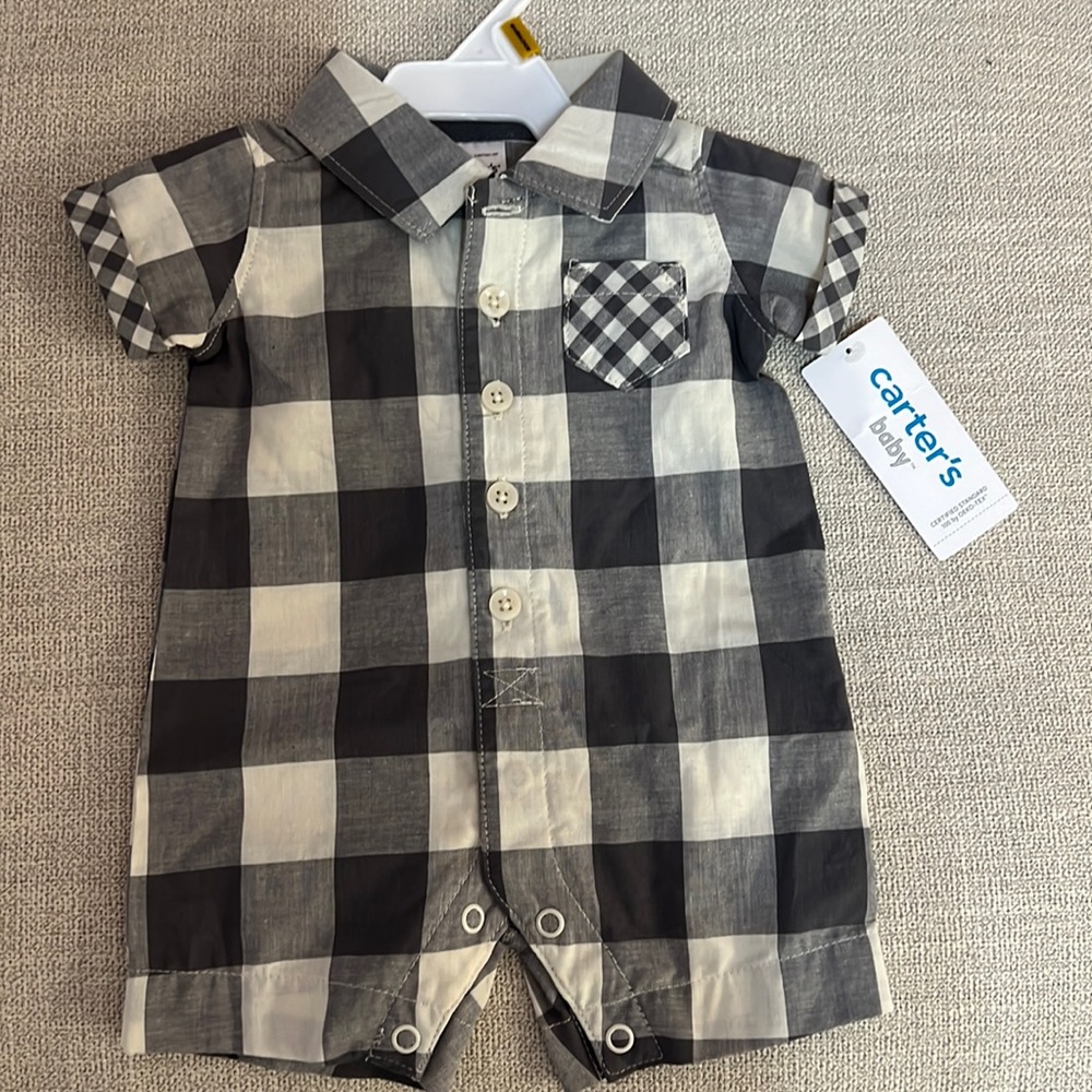 Carters Newborn Button Down Onesie
